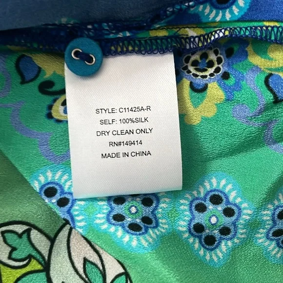 NWT Johnny Was silk blouse - Picture 7 of 9